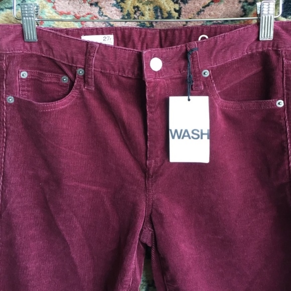 GAP 1969 Boot Cut Cords Corduroys Raisin Plum - Picture 4 of 6